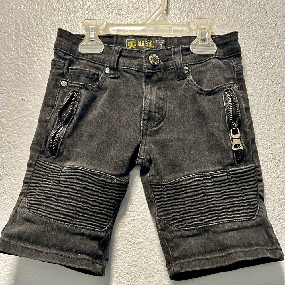 Old Skool Premium Black Shorts